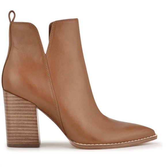 Birds Block Heel Booties in Caramel Sz 11 - BNIB!! - Picture 1 of 10